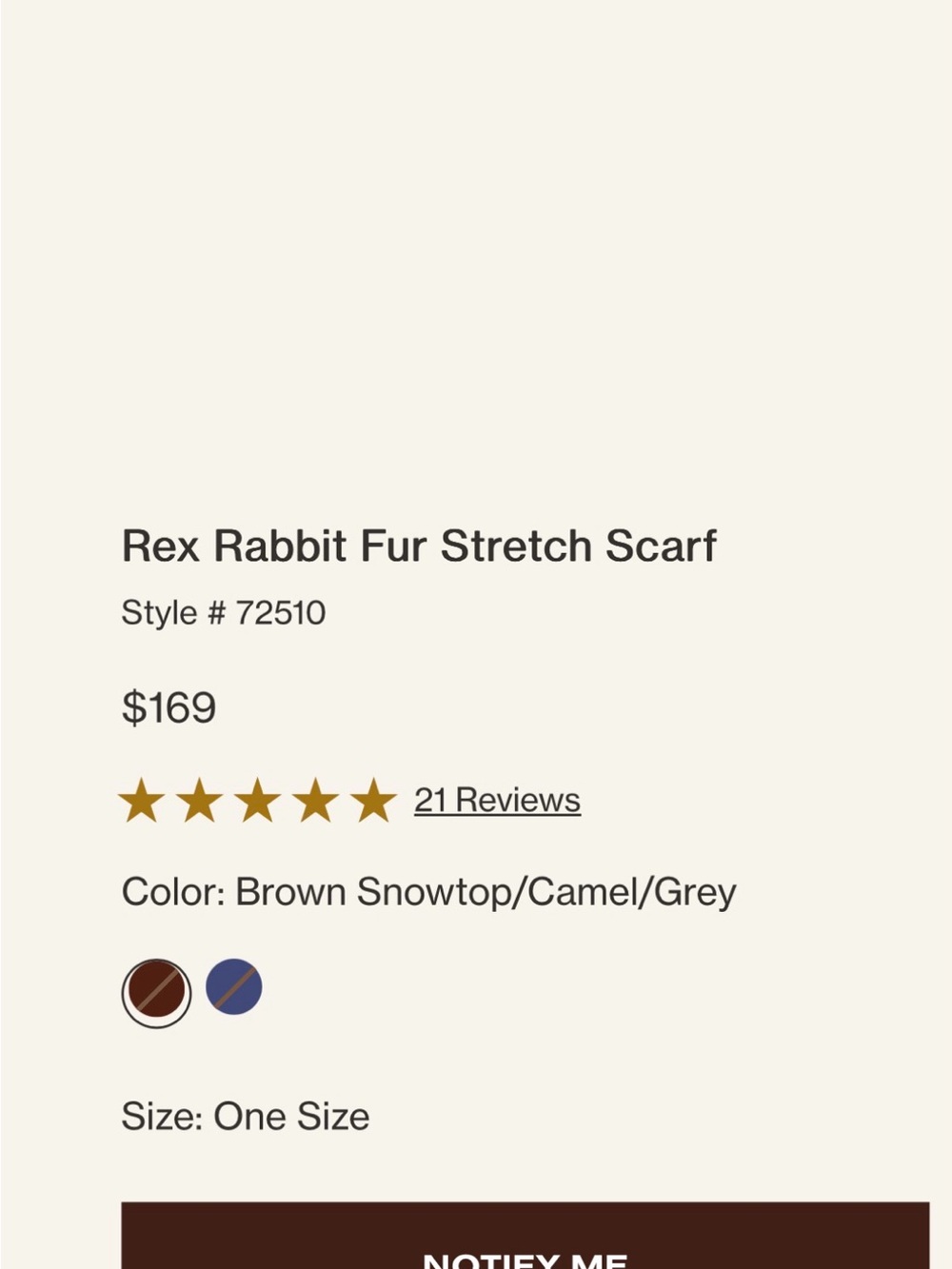 Plush Multi-Brown luxuriously soft Fur Infinity Scarf - Picture 2 of 5